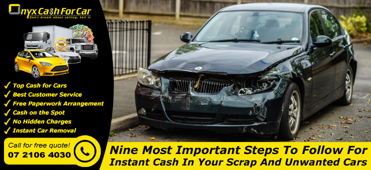Instant Cash in Your Scrap and Unwanted Cars
